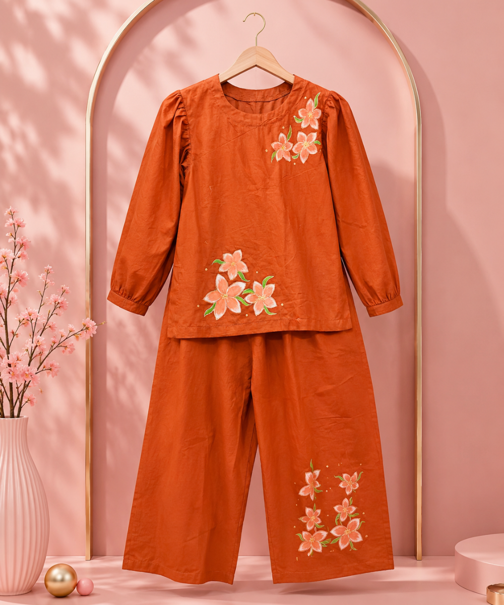 Graceful Floral Kids Co-ord