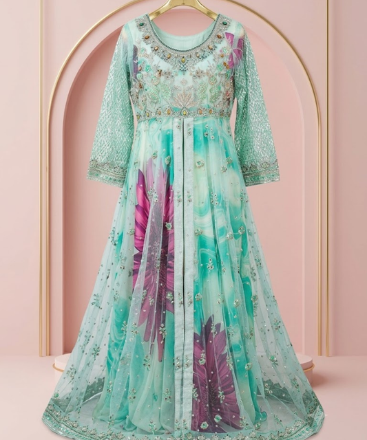 Elegant Floral Party Dress