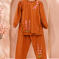 Elegant Floral Casual Suit