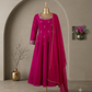 Royal Fuchsia Embroidered Anarkali Maxi