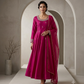 Royal Fuchsia Embroidered Anarkali Maxi