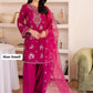 Zyna Purple Embroidered Lawn 3-Piece Suit