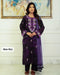 Zyna Purple Embroidered Lawn 3-Piece Suit